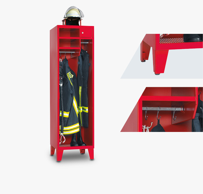 Feuerwehrgarderobenschrank Typ Eichen - ORGAMI SISTEC